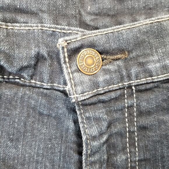 Mens Levi's Jeans 38 x 34 505 Jeans Dark Wash - Picture 3 of 4